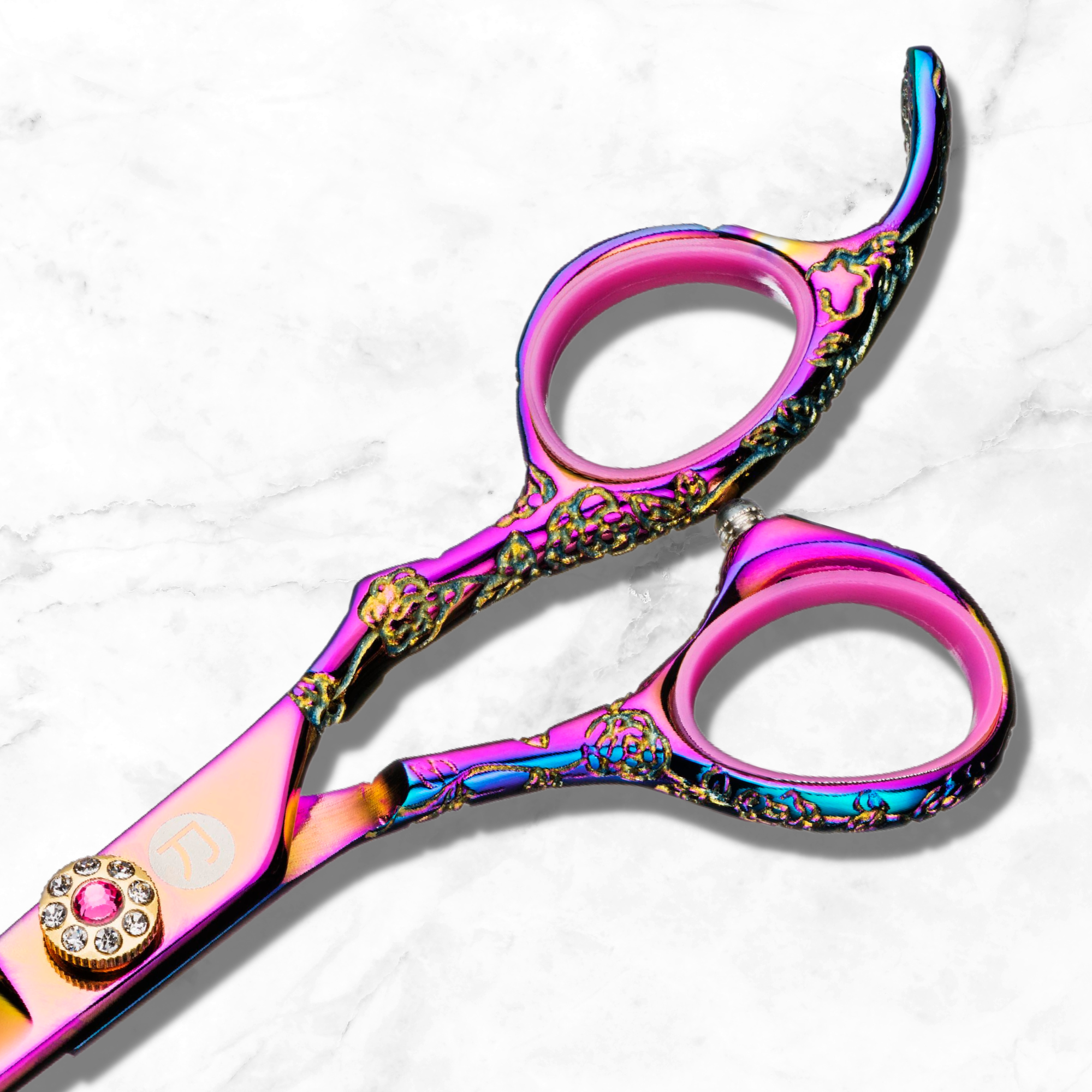 Tijeras/tijeras de adelgazamiento de cabello rosa Kohana