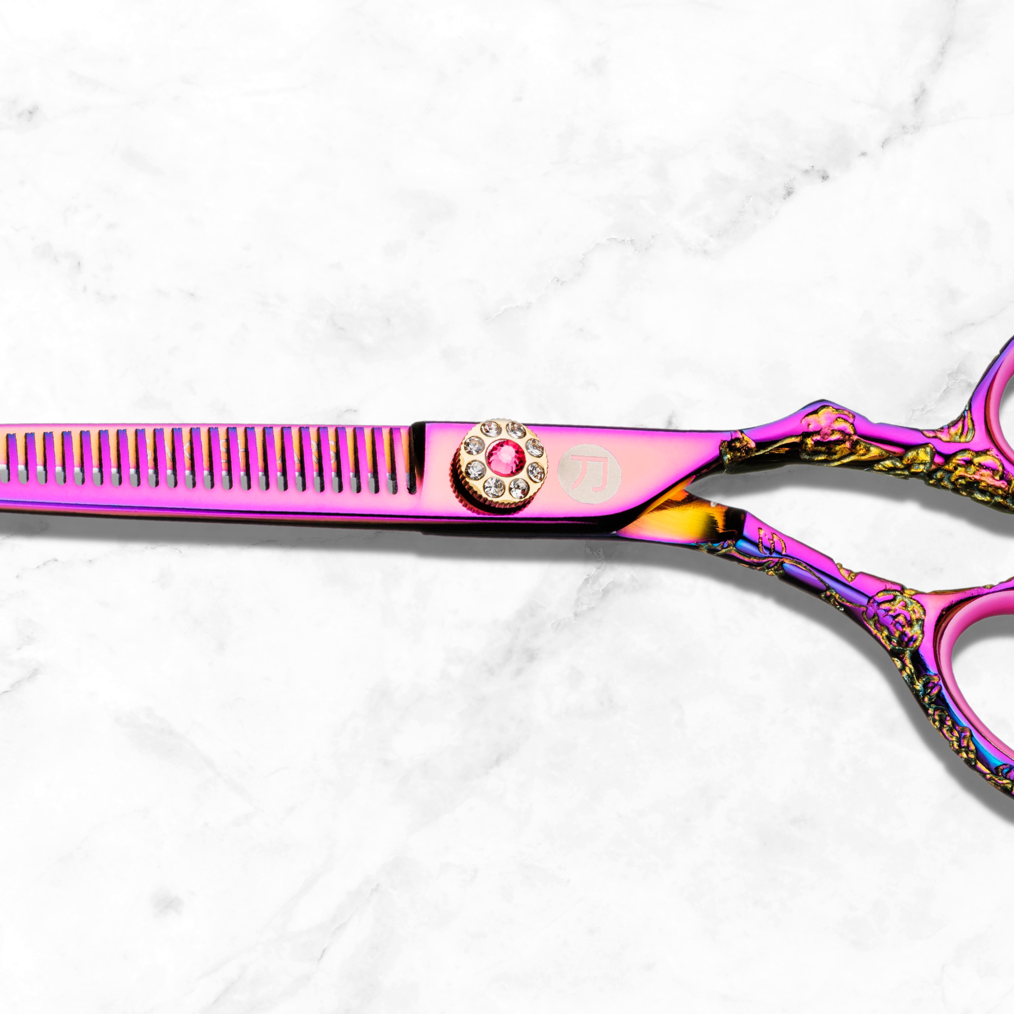 Tijeras/tijeras de adelgazamiento de cabello rosa Kohana